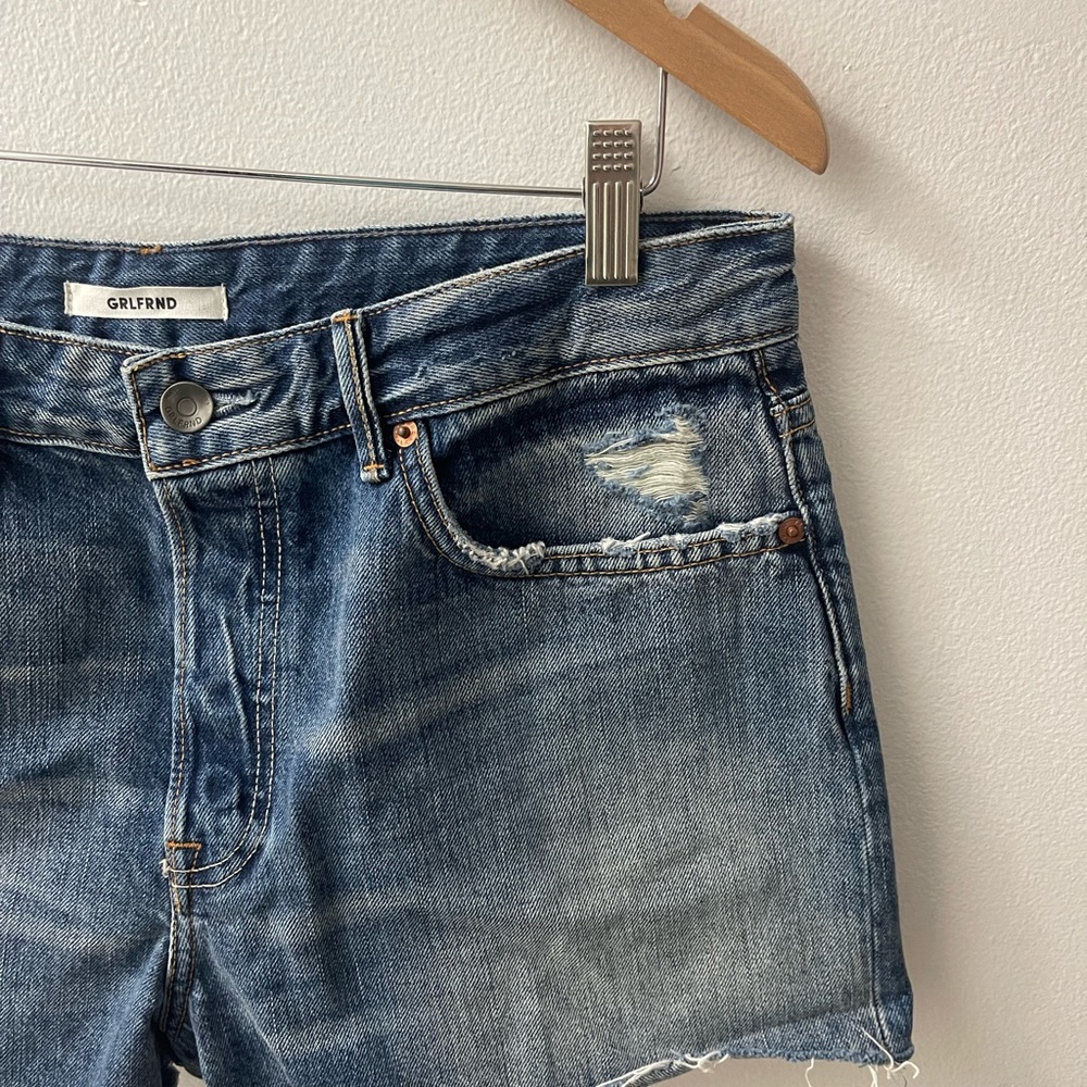 GRLFRND Helena High-Rise Cut Off Shorts size 30 - Picture 5 of 11
